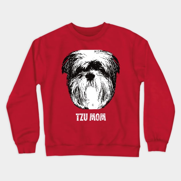 Tzu Mom Shih Tzu Design Crewneck Sweatshirt by DoggyStyles